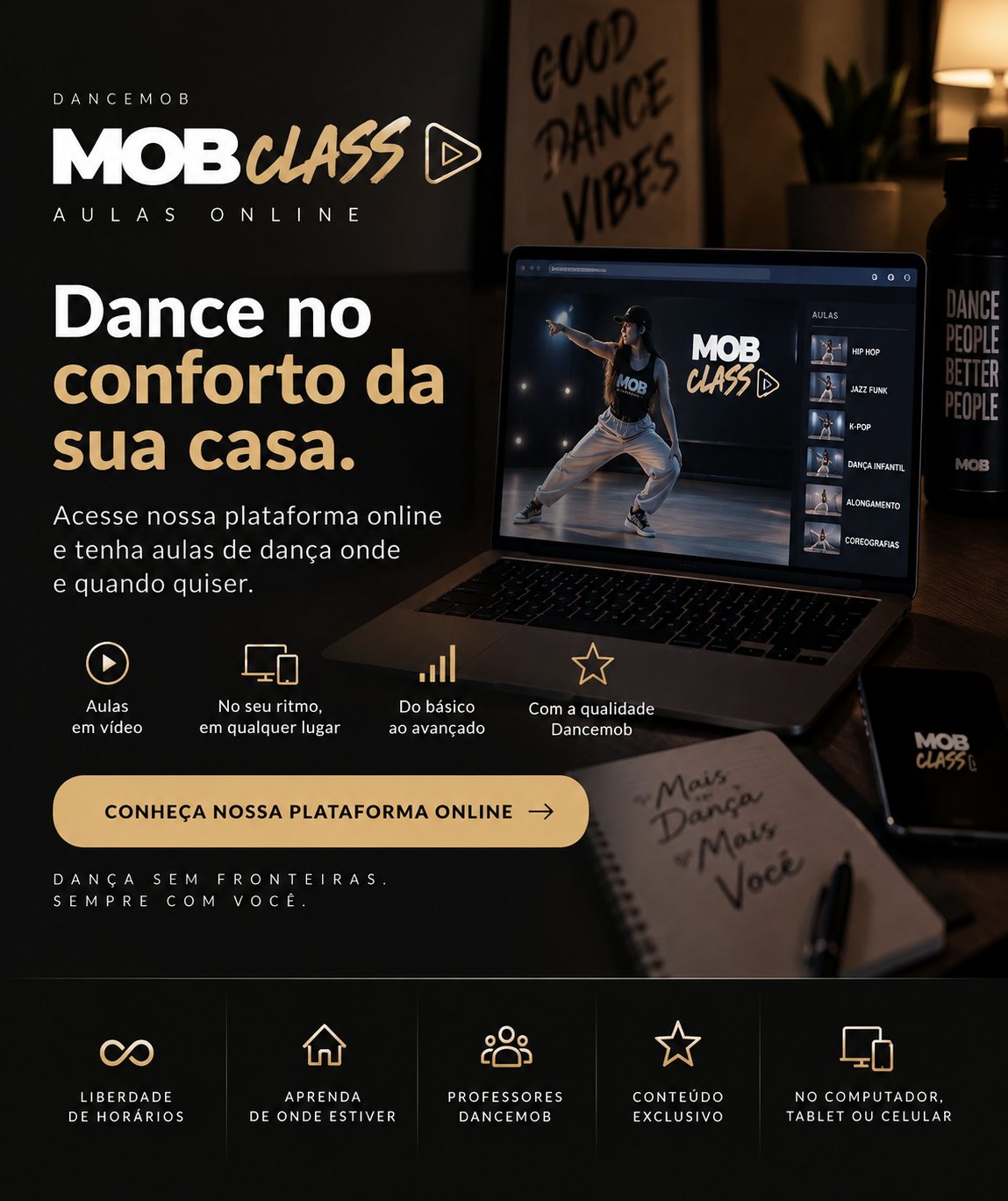 Aulas online DanceMob